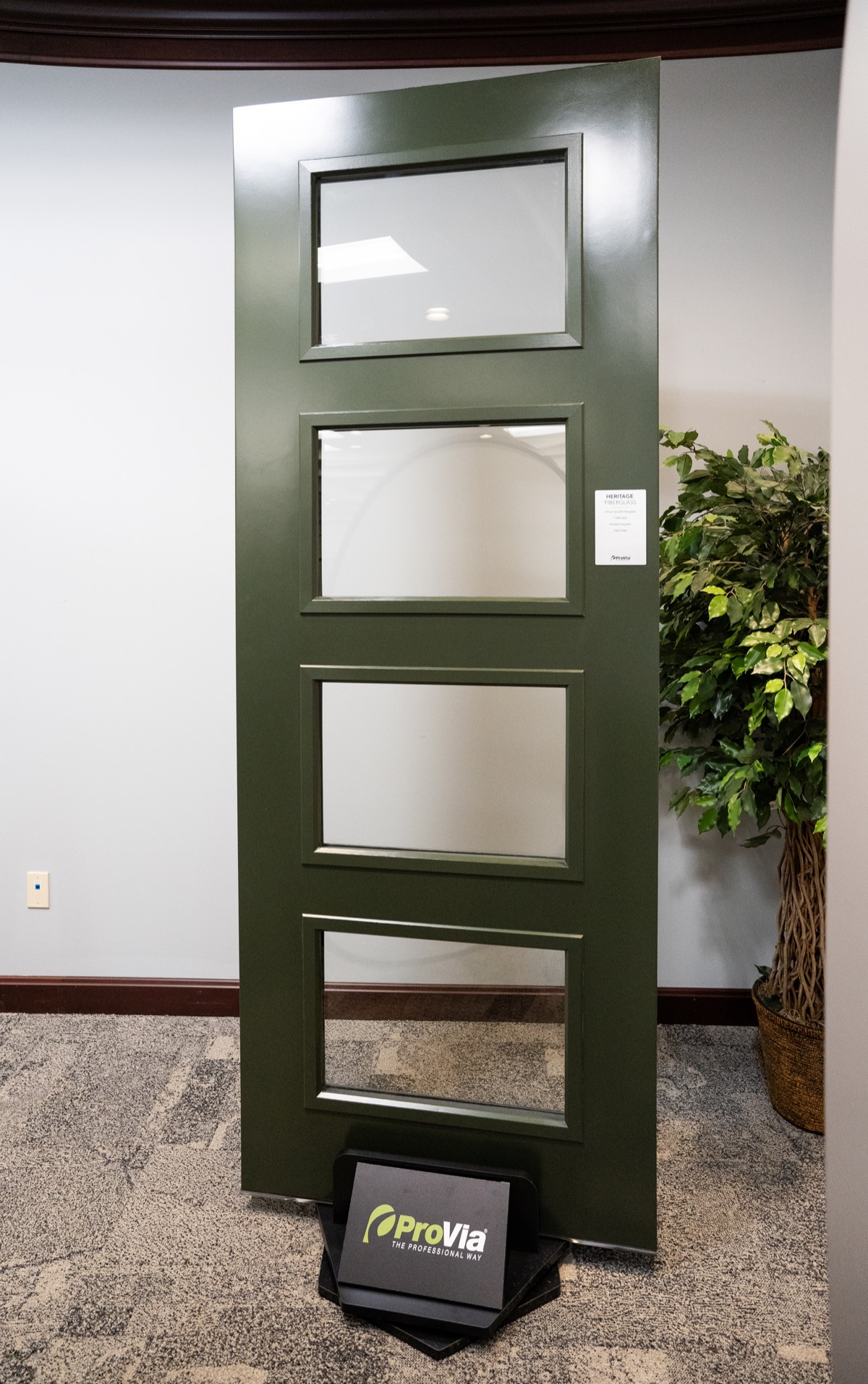8 Foot Heritage Smooth 114w Evergreen exterior entry door style option