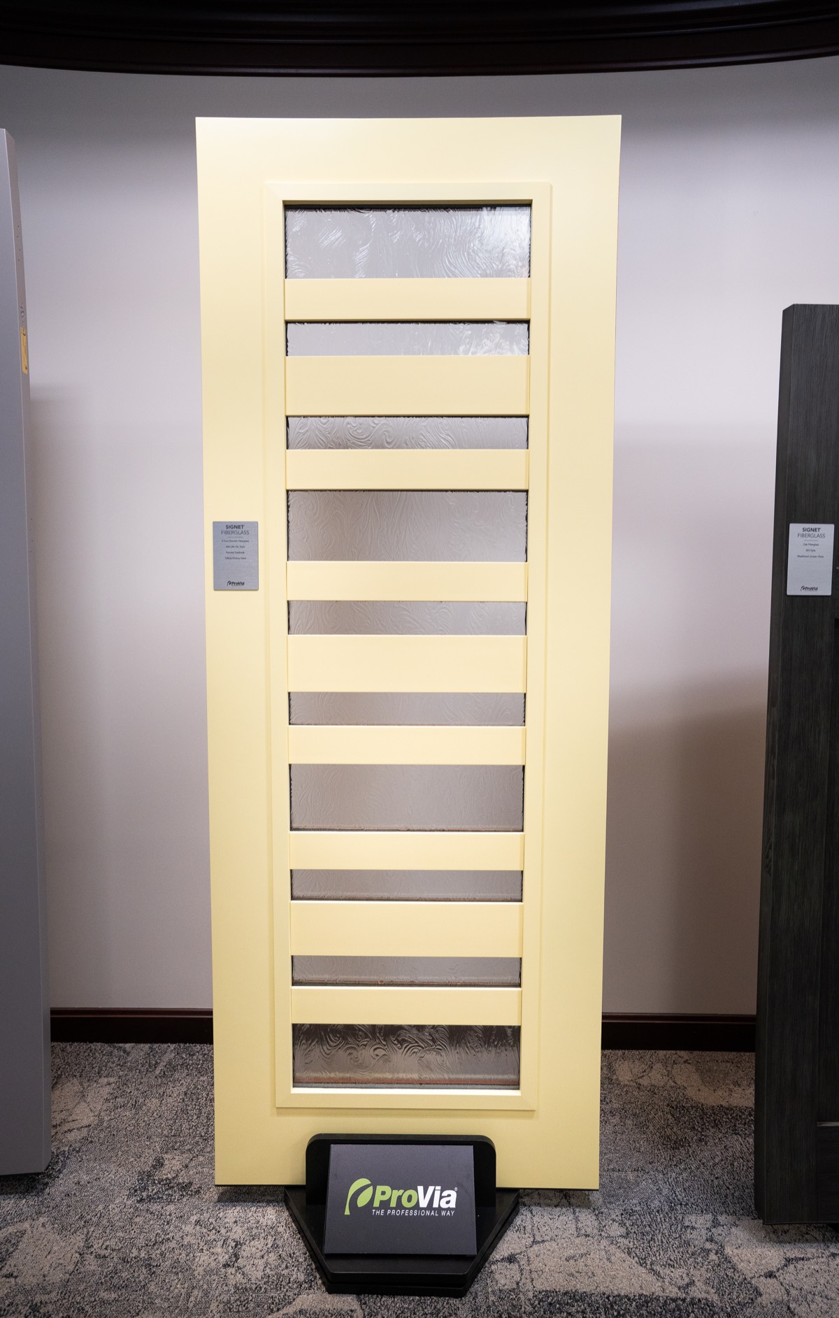 8 Foot Signet Smooth 460 UM 10l Daybreak Taffeta Privacy Glass exterior entry door style option